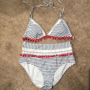 High waisted bikini with tassels - adorable!